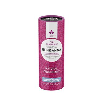 Pink Grapefruit deo stick in karton | Ben &amp; Anna