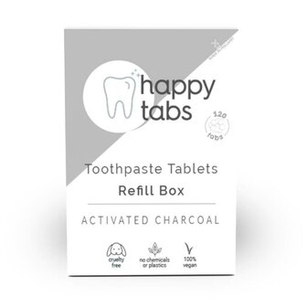 Navulling Mint Charcoal zonder fluoride - Happy Tabs 