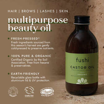 Fushi Wellbeing - Biologische Castor Oil 250ml1