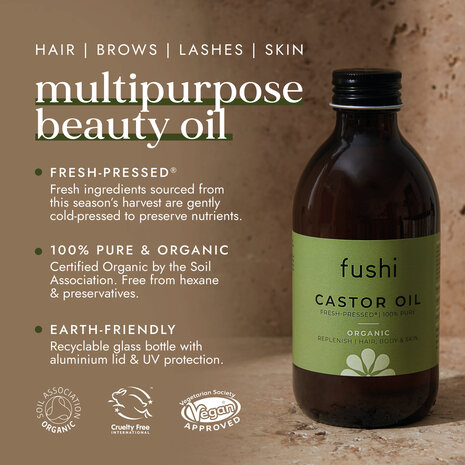 Fushi Wellbeing - Biologische Castor Oil 250ml1